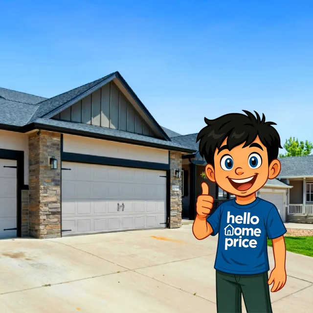 Double Garage House Sq With Mascot